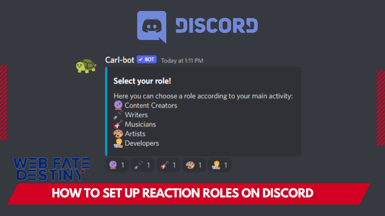 Reaction Roles On Discord